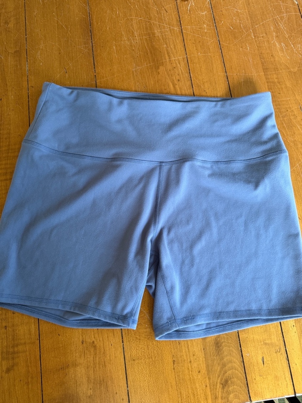 RBX High-Waist Bike Shorts in Slate Blue 14 inches XL EUC